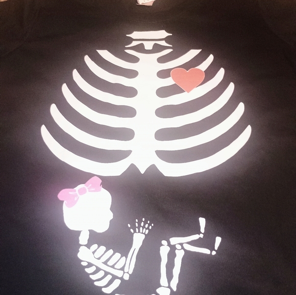 Pregnancy Halloween shirt Halloween costume Pregnant Girl New Womens - Picture 3 of 4